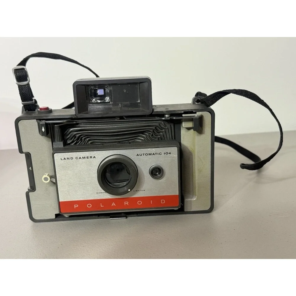 Vintage Polaroid Automatic 104 Land Camera Cover Carrying Case and Instructions